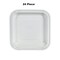 24 Count White Square Paper Dessert Plates Classic Disposable Plates for Parties and Events 7"
